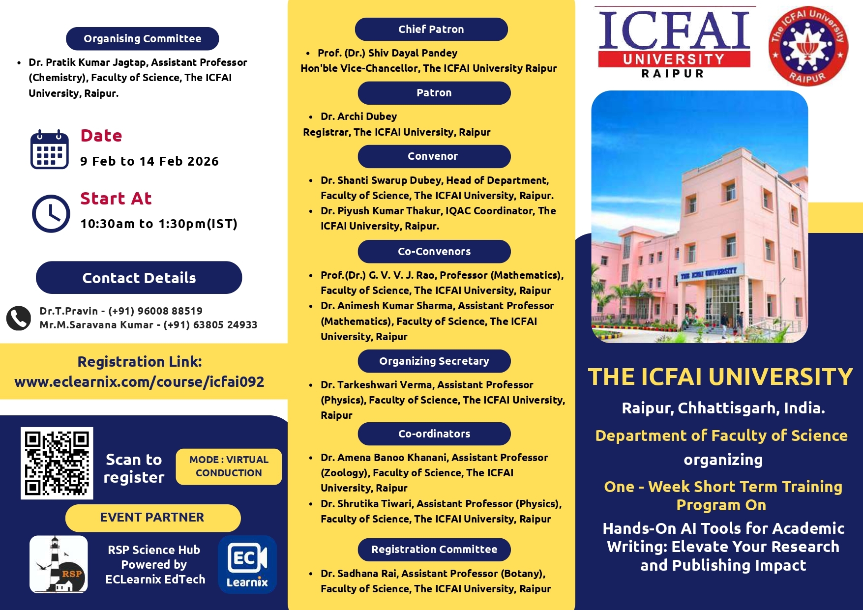 One - Week Short Term Training Program On Hands-On AI Tools for Academic Writing: Elevate Your Research and Publishing Impact