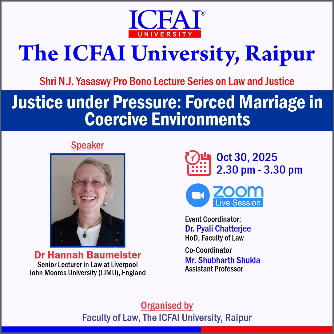 Shri N.J. Yasaswy Pro Bono Lecture Series on Law and Justice