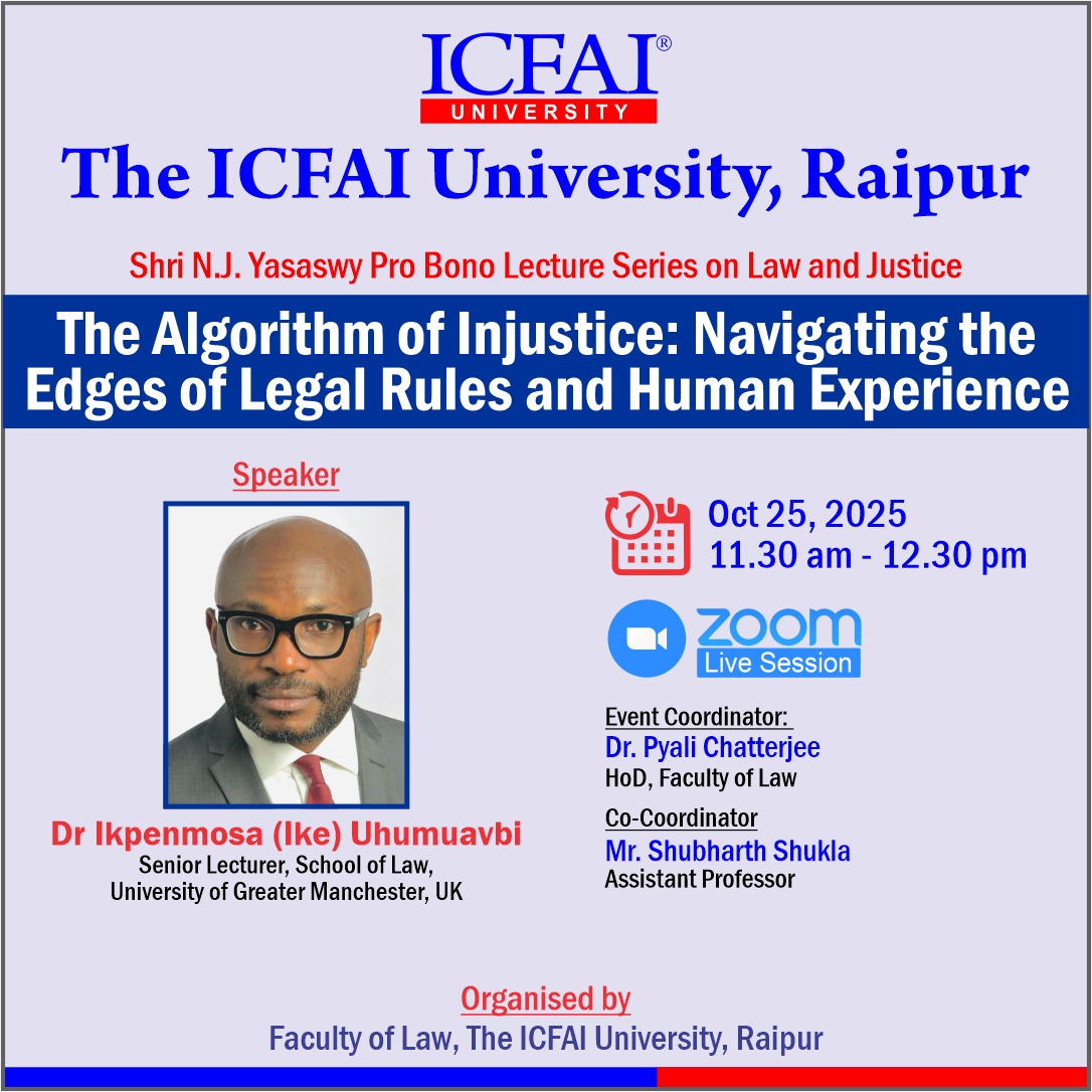 Shri N.J. Yasaswy Pro Bono Lecture Series on Law and Justice