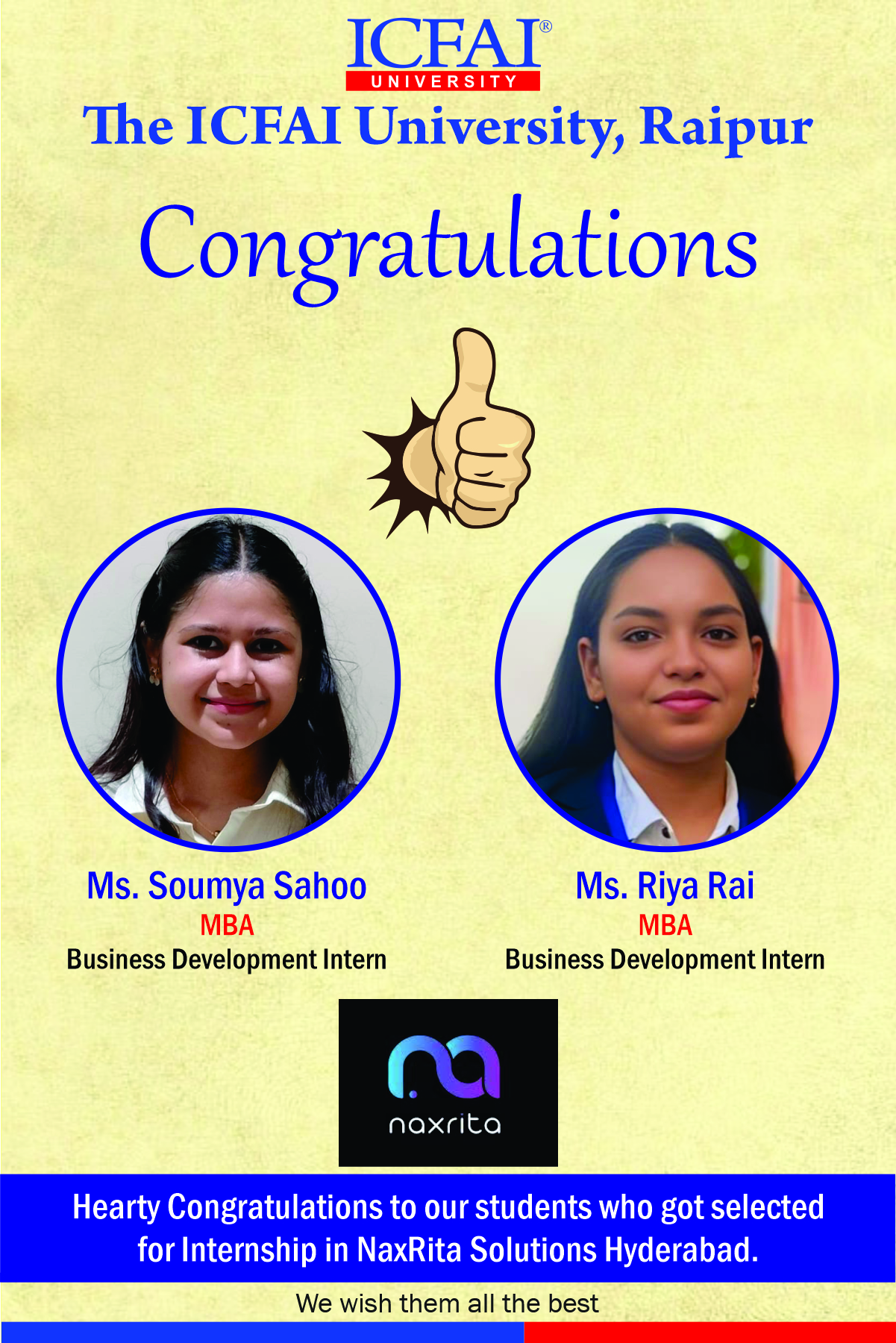 The ICFAI University Dehradun, Top listed Alumni